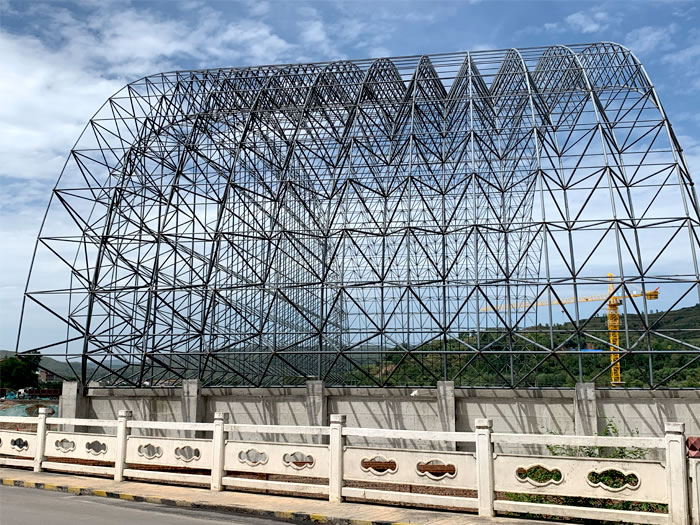 天水山寨矿储煤棚网架